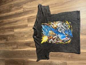 Vegeta Dragon Ball Super Saiyan Blue Vintage Washed Graphite Anime T-Shirt
